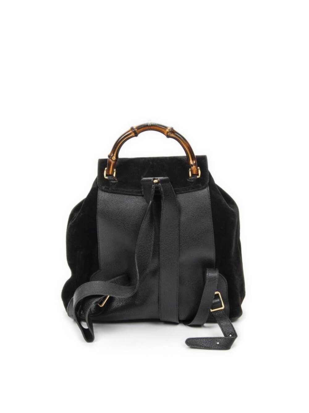 Gucci Rajibanbu Backpack Black Suede Leather - Picture 15 of 15